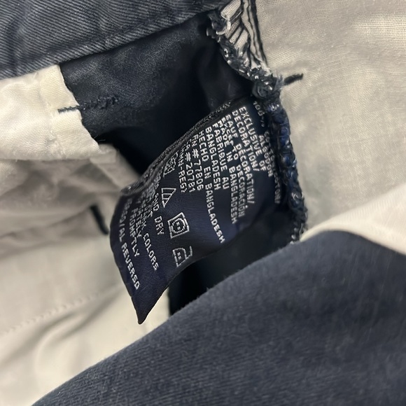 Tommy Hilfiger Navy Blue Khaki Shorts Size 36 - Picture 6 of 6